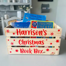 Load image into Gallery viewer, Christmas Book Crate Box
