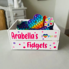 Load image into Gallery viewer, Personalised Fidget Storage Crate