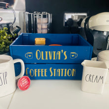 Load image into Gallery viewer, Personalised Coffee Station Crate
