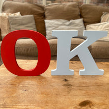 Load image into Gallery viewer, Large Hand Painted Freestanding Letter 30cm