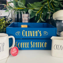 Load image into Gallery viewer, Personalised Coffee Station Crate