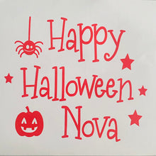 Load image into Gallery viewer, Halloween Personalised Balloon Sticker