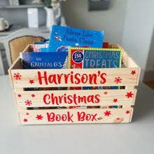 Load image into Gallery viewer, Christmas Book Crate Box