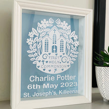 Load image into Gallery viewer, Personalised First Holy Communion Framed Gift