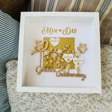 Load image into Gallery viewer, Personalised Golden Wedding Anniversary Gift