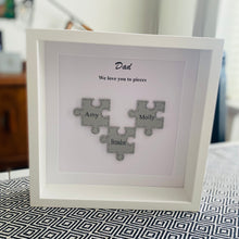Load image into Gallery viewer, Personalised Framed Jigsaw 'We Love You to Pieces' Gift