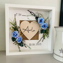 Load image into Gallery viewer, Floral Personalised New Baby Frame