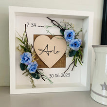 Load image into Gallery viewer, Floral Personalised New Baby Frame