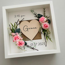 Load image into Gallery viewer, Floral Personalised New Baby Frame