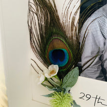 Load image into Gallery viewer, Personalised Peacock Feather Photo Frame