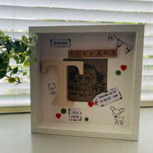 Load image into Gallery viewer, Personalised Woodland Theme Baby Girl Frame