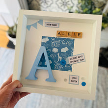 Load image into Gallery viewer, Personalised New Baby Framed Gift