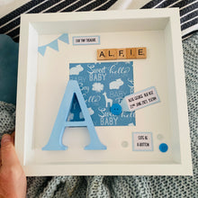Load image into Gallery viewer, Personalised New Baby Framed Gift