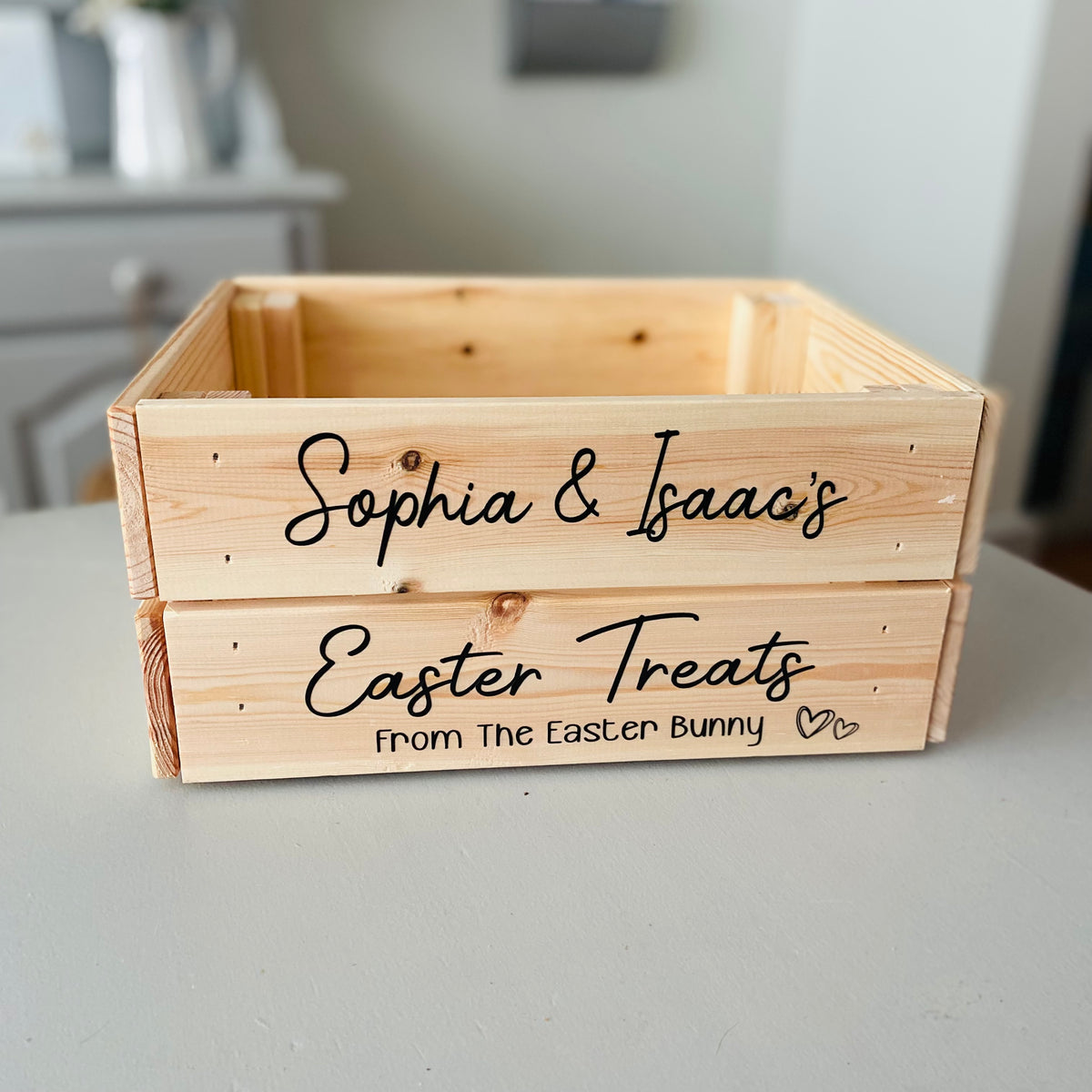 Personalised Easter Treat Box – Button It by Jill