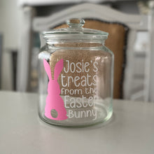 Load image into Gallery viewer, Personalised Easter Bunny Treat Jar