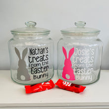Load image into Gallery viewer, Personalised Easter Bunny Treat Jar