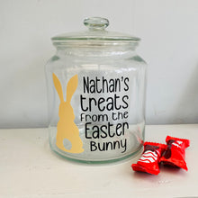 Load image into Gallery viewer, Personalised Easter Bunny Treat Jar