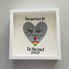 Load image into Gallery viewer, Rainbow Personalised Wedding Gift For Gay Couple