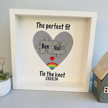 Load image into Gallery viewer, Rainbow Personalised Wedding Gift For Gay Couple