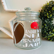 Load image into Gallery viewer, NFL Football Snack Jar