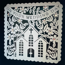 Load image into Gallery viewer, Personalised Papercut Style Wedding Keepsake