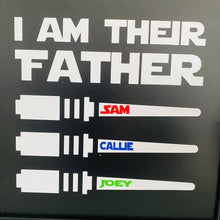 Load image into Gallery viewer, I Am Their Father Personalised Frame