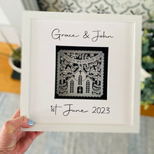 Load image into Gallery viewer, Personalised Papercut Style Wedding Keepsake