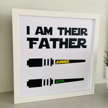 Load image into Gallery viewer, I Am Their Father Personalised Frame