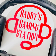 Load image into Gallery viewer, wooden gaming station stand for controller and headset