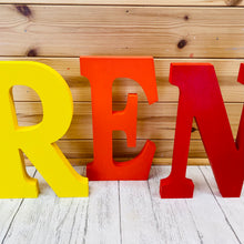 Load image into Gallery viewer, Large Hand Painted Freestanding Letter 25cm