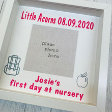 Load image into Gallery viewer, 1st day at school personalised photo frame