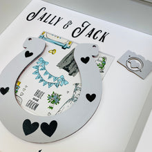 Load image into Gallery viewer, Personalised Horseshoe Wedding Gift