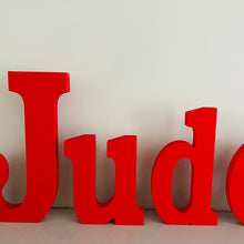 Load image into Gallery viewer, Large Hand Painted Freestanding Letter 25cm