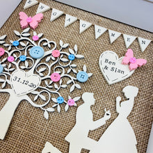 Load image into Gallery viewer, Personalised Rustic Engagement Gift