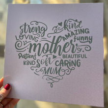 Load image into Gallery viewer, Personalised Mum Word Art Framed Gift