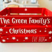 Load image into Gallery viewer, Large Personalised Christmas Eve Crate
