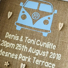 Load image into Gallery viewer, VW Camper Van Themed Wedding Gift