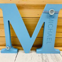 Load image into Gallery viewer, 20cm engraved name initial