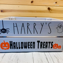 Load image into Gallery viewer, Personalised Halloween Treat Crate