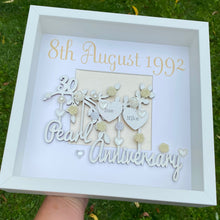 Load image into Gallery viewer, Personalised Pearl Wedding Anniversary Frame