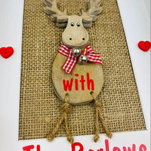 Load image into Gallery viewer, Personalised Christmas Reindeer Box Frame