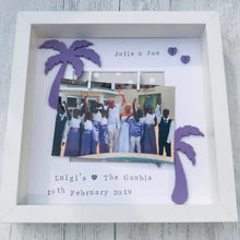 Load image into Gallery viewer, personalised destination wedding photo frame