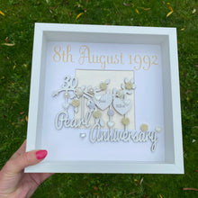Load image into Gallery viewer, Personalised Pearl Wedding Anniversary Frame