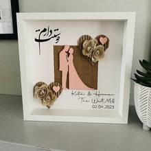 Load image into Gallery viewer, personalised wedding gift for a persian wedding with i love you in farsi