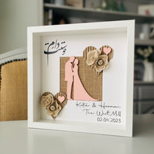 Load image into Gallery viewer, personalised wedding gift for a persian wedding with i love you in farsi