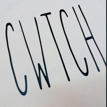 Load image into Gallery viewer, white cushion cover measuring 50cm x 50 cm with your choice of word on