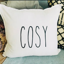 Load image into Gallery viewer, white cushion cover measuring 50cm x 50 cm with your choice of word on