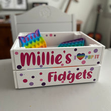Load image into Gallery viewer, Personalised Fidget Storage Crate