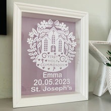 Load image into Gallery viewer, Personalised First Holy Communion Framed Gift