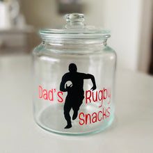 Load image into Gallery viewer, Rugby Snack Jar
